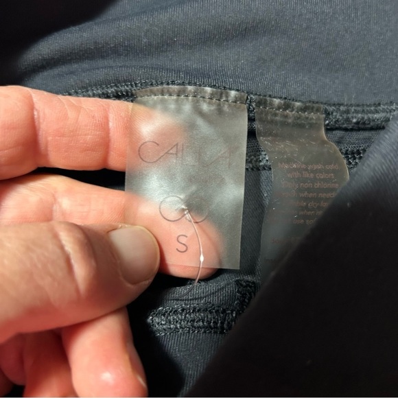 Calia Women’s Crop Leggings Small Pink Black Sheer Details Activewear Lot Of 2 - Picture 5 of 11